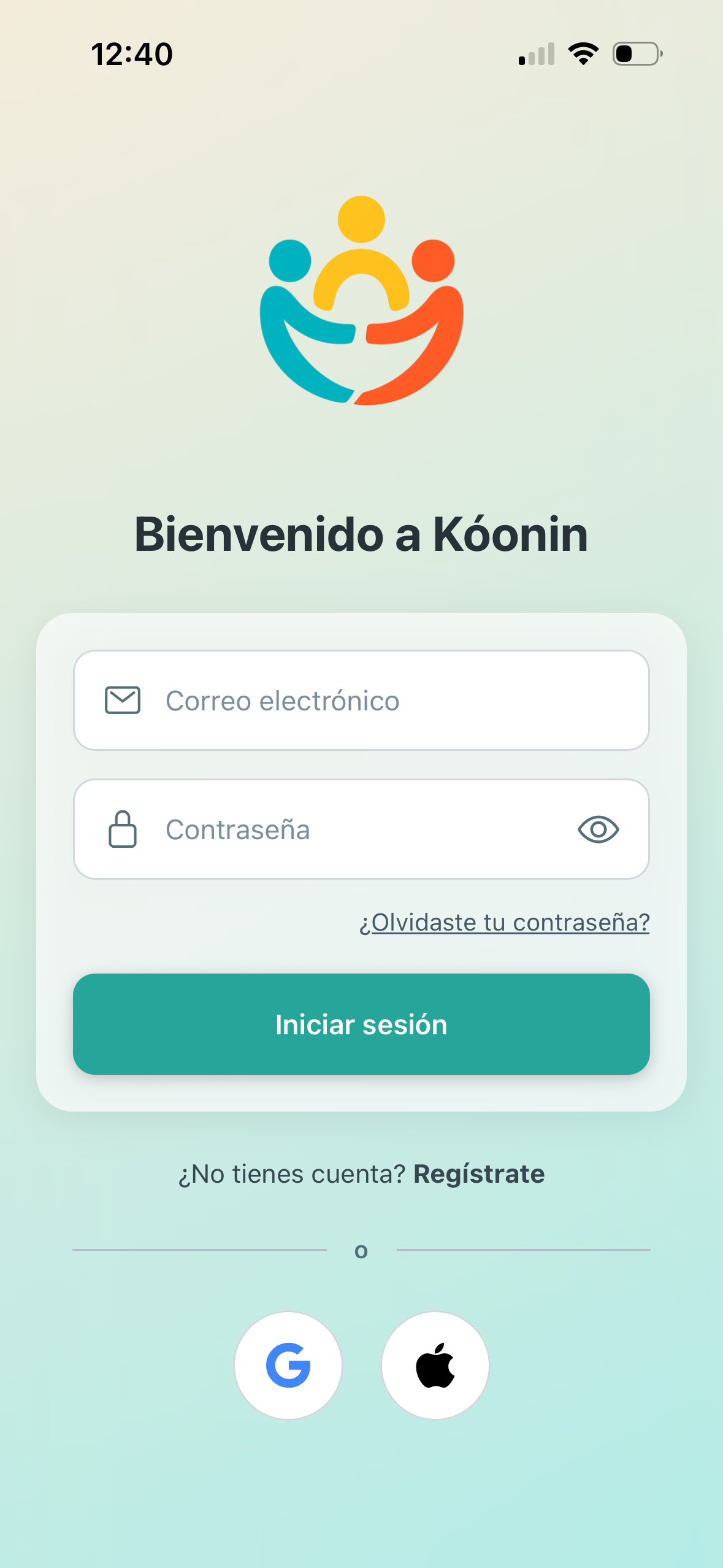 Vista previa de la app Kóonin
